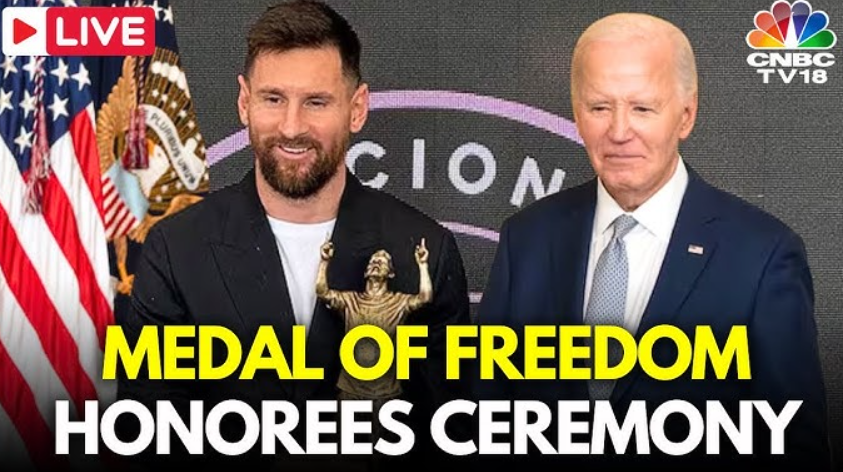 Blog Sepak Bola | Messi dianugerahi Presidential Medal of Freedom