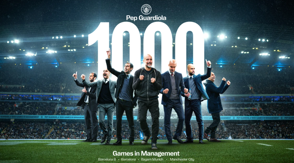 Blog Sepak Bola | Pep akan mencapai angka 1000